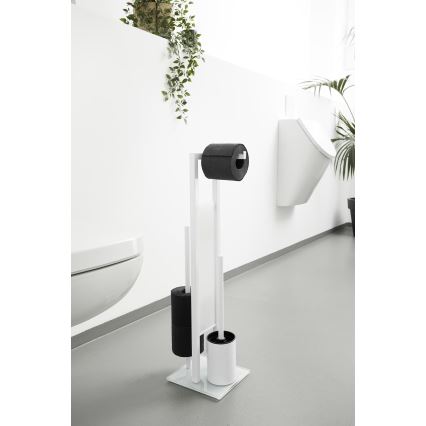WENKO 21565100 - WC щетка RIVALTA 18x70 cm белая/чёрная