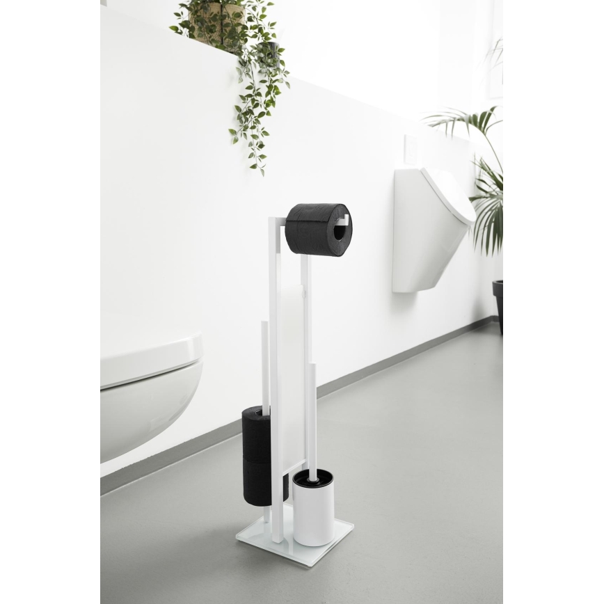 WENKO 21565100 - WC щетка RIVALTA 18x70 cm белая/чёрная