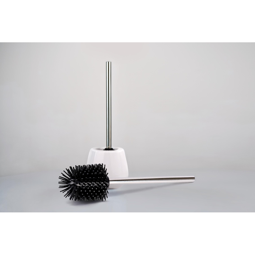 WENKO 21799100 - WC щітка 7,5x35 см нержавіюча/срібляста/чорна
