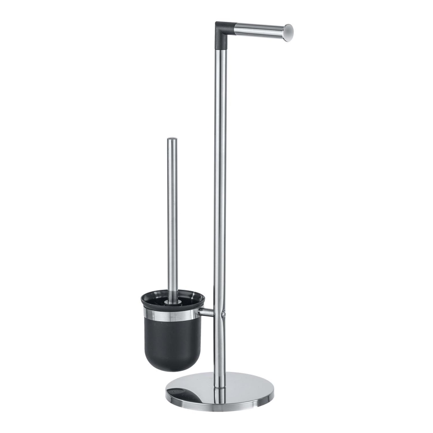 WENKO 21836800 - Туалетная щетка PARUS 25,5 x 57 см нержавеющая сталь/серебристая/чёрная