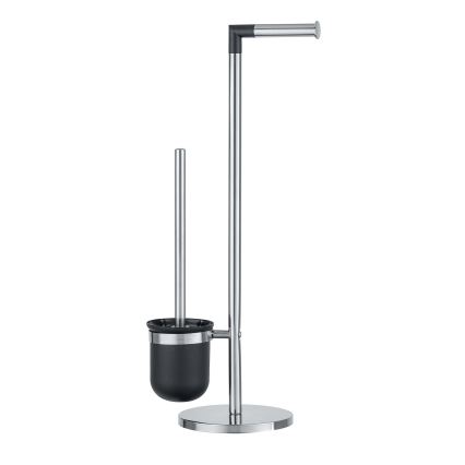 WENKO 21836800 - Туалетная щетка PARUS 25,5 x 57 см нержавеющая сталь/серебристая/чёрная