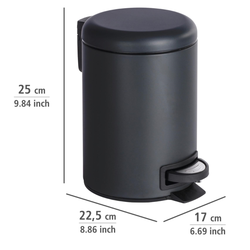 WENKO 22143800 - Кошик LEMAN 17x25 см чорний