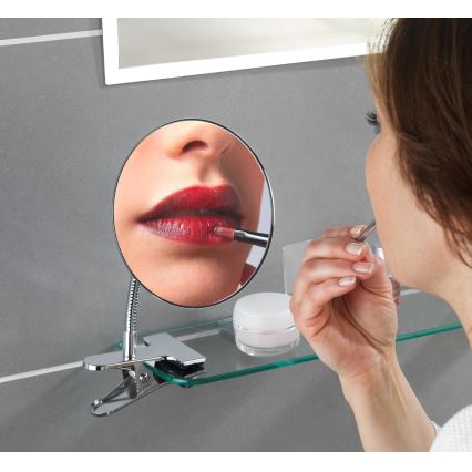 WENKO 22195100 - Косметическое зеркало CLIP 15x27 см полированный хром