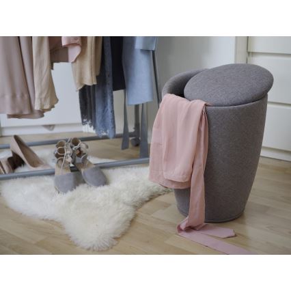 WENKO 22448100 - Табурет CANDY 36x50,5 см серый/чёрный