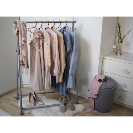 WENKO 22448100 - Табурет CANDY 36x50,5 см сірий/чорний