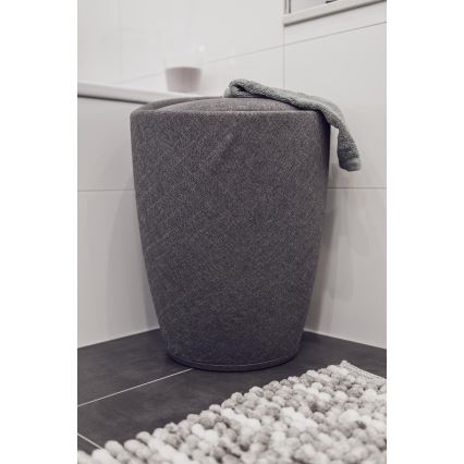 WENKO 22448100 - Табурет CANDY 36x50,5 см сірий/чорний