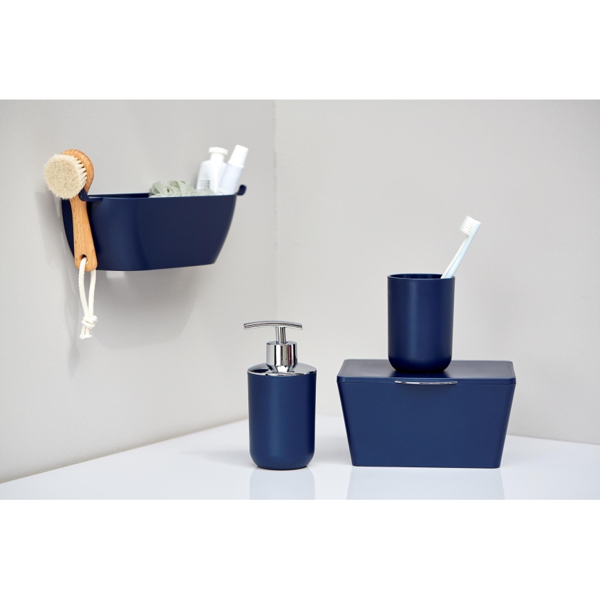 WENKO 22519100 - Дозатор мыла BRASIL 320 мл синий/глянцевый хром