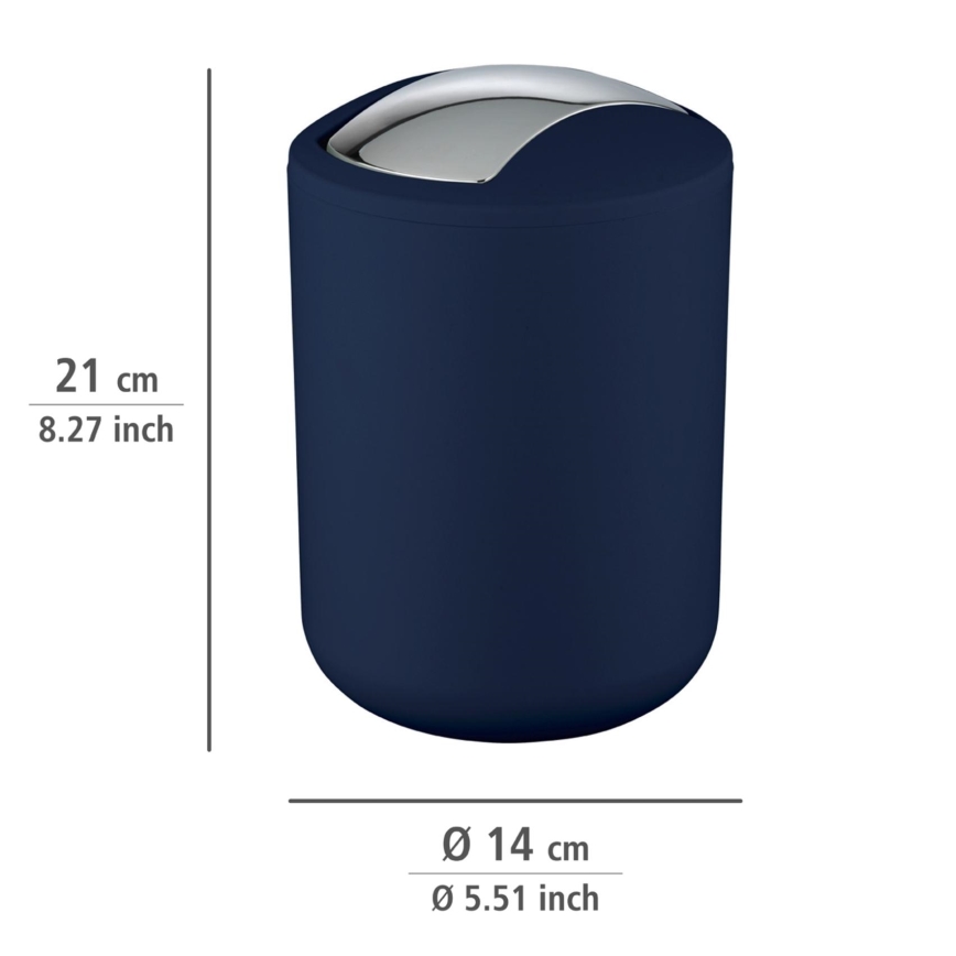 WENKO 22520100 - Кошик BRASIL 14x21 см синій/глянцевий хром