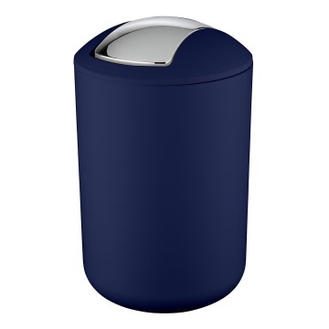 WENKO 22521100 - Відро для сміття BRASIL 19,5x31 cm, синій/блискучий хром