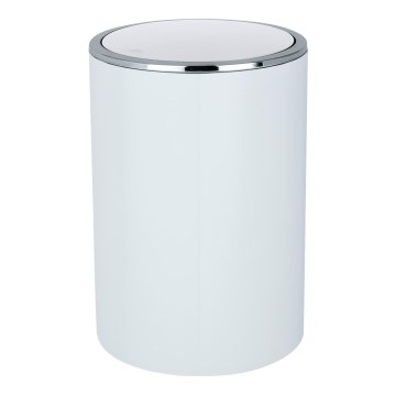 WENKO 22554100 - Корзина INCA 18,5x25,5 см белая/глянцевый хром