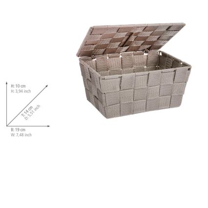 WENKO 22575100 - Корзина ADRIA 19x14 cm бежевая