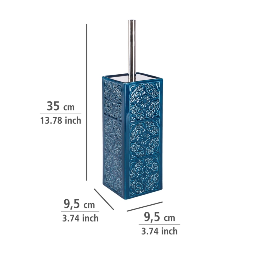 WENKO 22654100 - Щітка для унітазу CORDOBA 9,5x35 cm синя