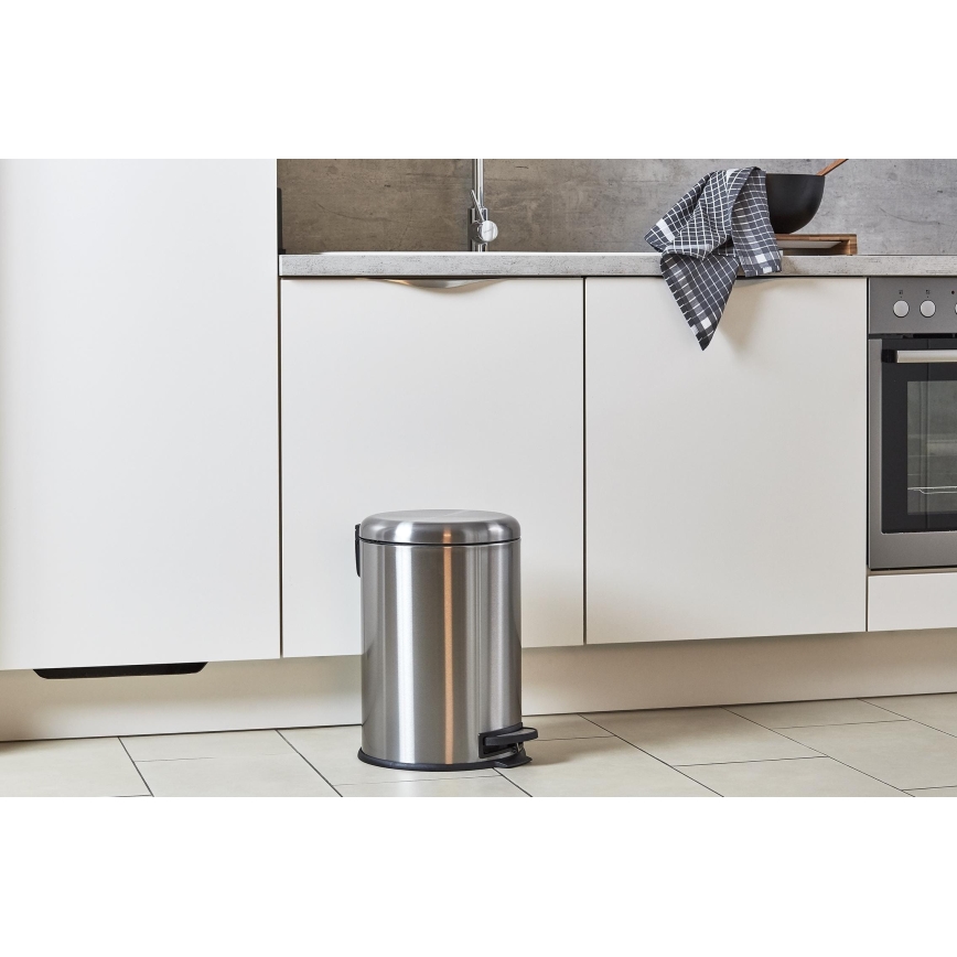 WENKO 22704100 - Кошик LEMAN 30,5x44 см нержавіюча сталь/сатин/чорний