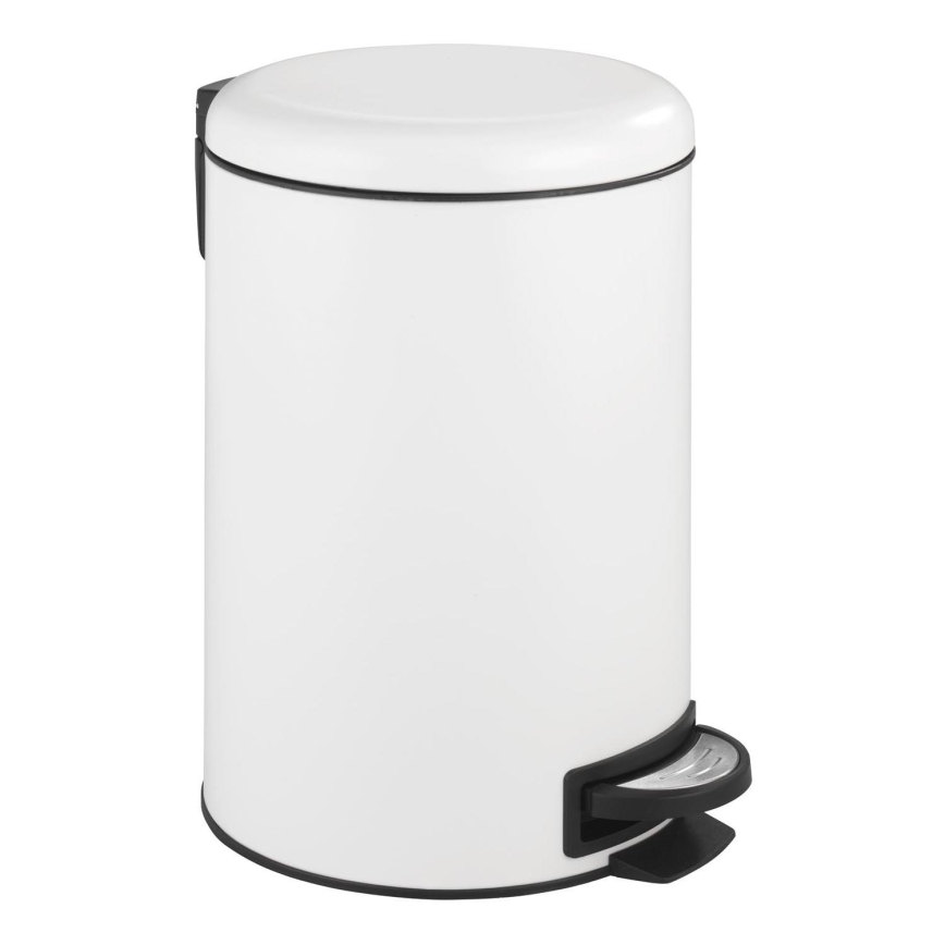 WENKO 22707100 - Сміттєве відро LEMAN 25x38 см біле/чорне