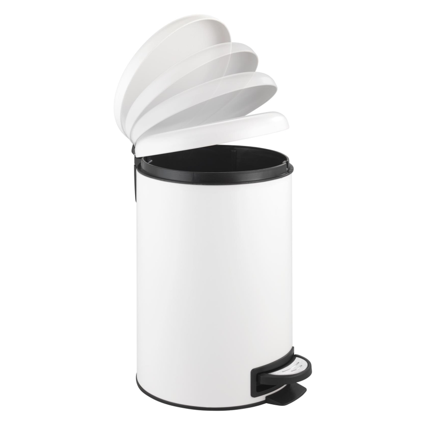 WENKO 22707100 - Сміттєве відро LEMAN 25x38 см біле/чорне