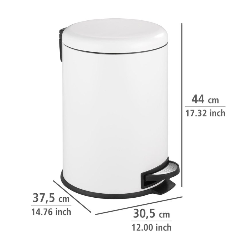 WENKO 22708100 - Корзина LEMAN 30,5x44 см белая/чёрная