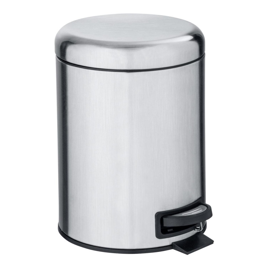 WENKO 22829100 - Сміттєвий кошик LEMAN 17x25 см нержавіюча сталь/сатинове покриття/чорний