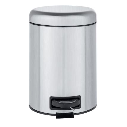 WENKO 22829100 - Сміттєвий кошик LEMAN 17x25 см нержавіюча сталь/сатинове покриття/чорний