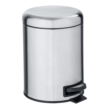 WENKO 22829100 - Сміттєвий кошик LEMAN 17x25 см нержавіюча сталь/сатинове покриття/чорний