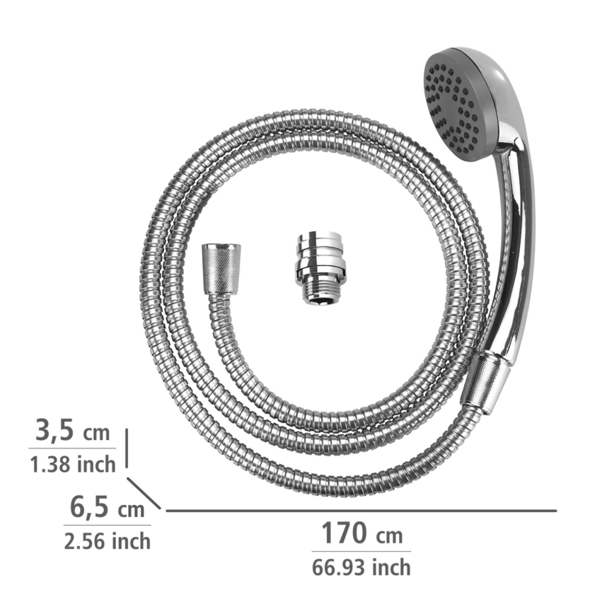 WENKO 22866100 - Душ UNIVERSAL 170x6,5 см глянцевый хром/серебристый/серый