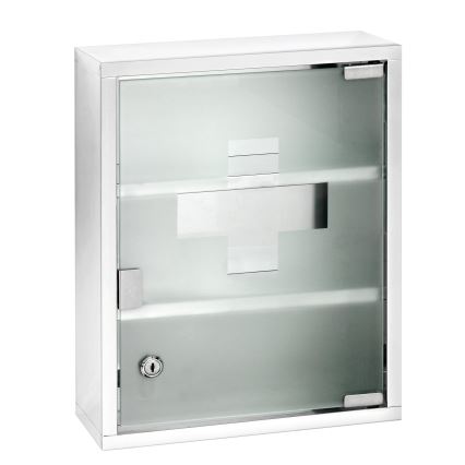 WENKO 22924100 - Аптечка 30x40 см, нержавеющая сталь/серебристая
