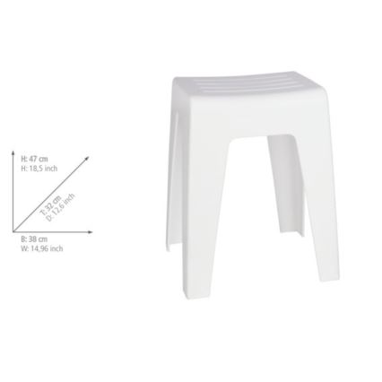 WENKO 22943100 - Табурет KUMBA 38x47 см белый