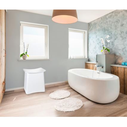 WENKO 22949100 - Табурет WING 45x48 см белый/черный