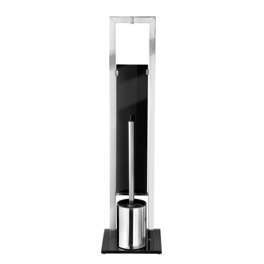 WENKO 22983100 - Щетка для унитаза RIVALTA 18x70 см нержавеющая сталь/серебристый/чёрный