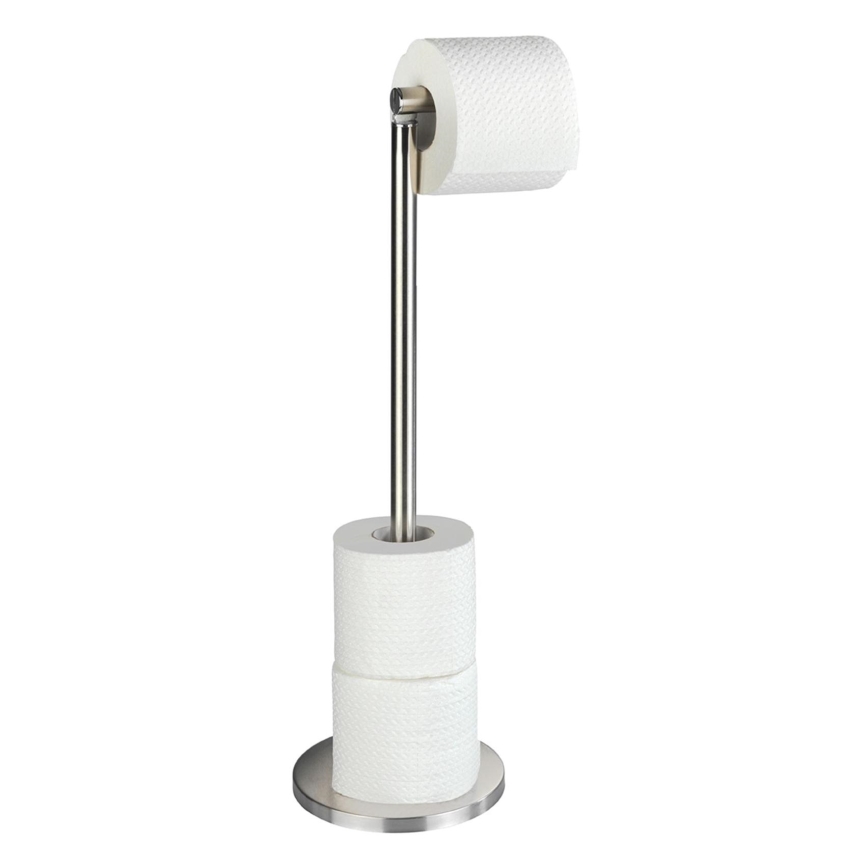 WENKO 22985100 - Держатель для туалетной бумаги 21x55 см из нержавеющей стали/серебристый