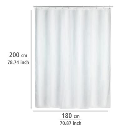 WENKO 23062100 - Душова шторка PALAIS 180x200 см біла