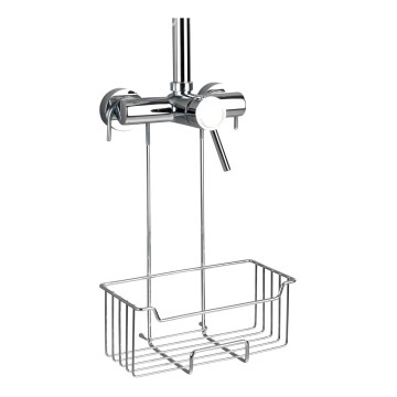 WENKO 23499100 - Душова полиця MILO 25x36 см нержавіюча/срібляста/прозора