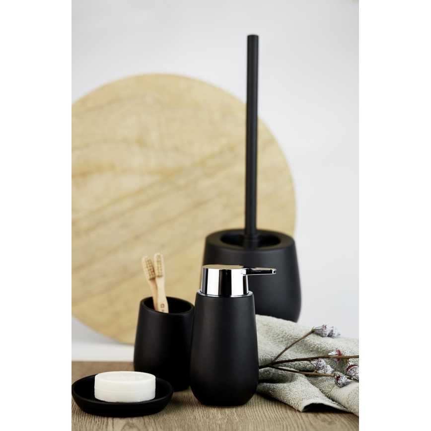 WENKO 23651800 - Стакан для зубних щіток BADI 8x11 см чорний