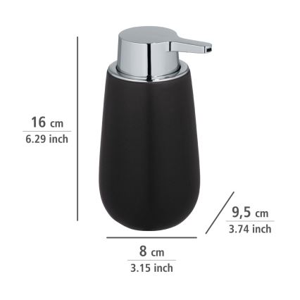 WENKO 23652800 - Дозатор мыла BADI 320 ml черный