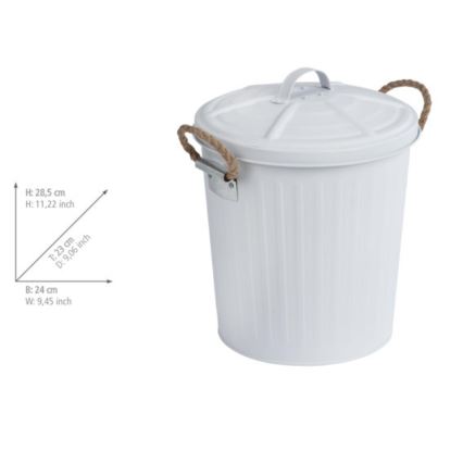 WENKO 23703100 - Корзина GARA 24x28,5 см белая