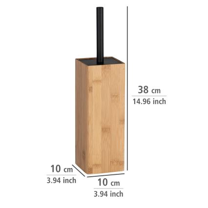WENKO 23985100 - щітка для унітазу PADUA 10x38 см коричнева/чорна