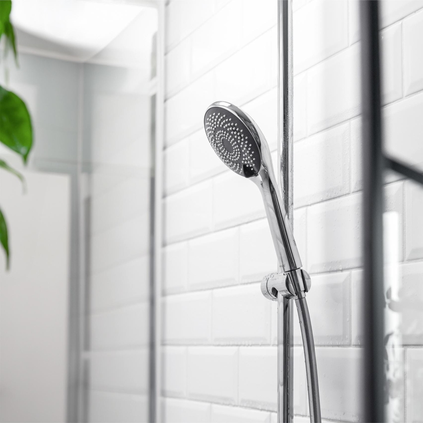 ВЕНКО 23993100 - душова насадка Система економії води 11х11 см глянцевий хром/білий/сірий