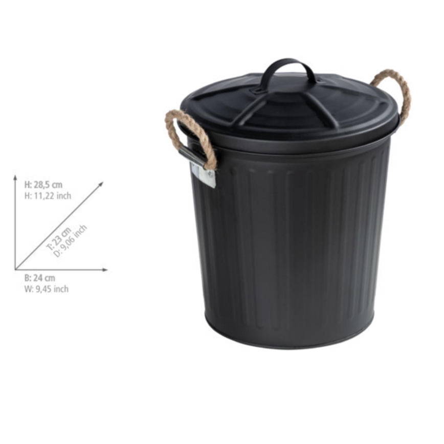 WENKO 24022100 - Кошик GARA 24x28,5 см чорний