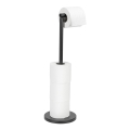 WENKO 24034100 - Держатель для туалетной бумаги 21x55 см черный/серебристый