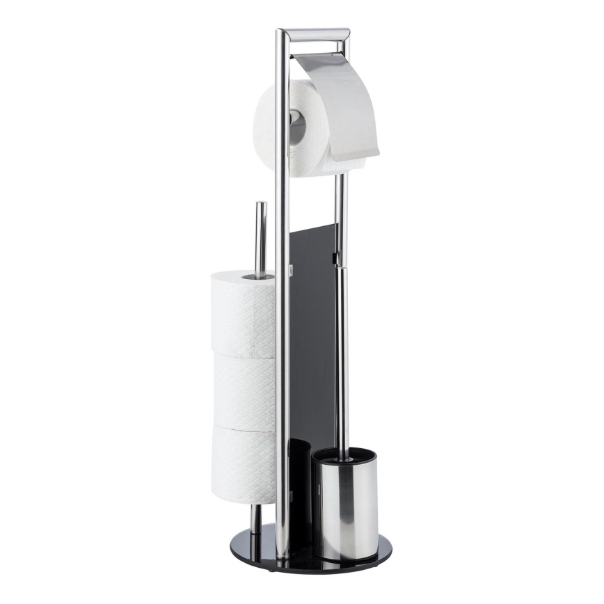 WENKO 24075800 - набір для WC RAVINA 20x707 cm нержавіюча сталь/сріблястий/чорний