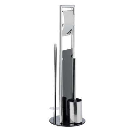 WENKO 24075800 - набір для WC RAVINA 20x707 cm нержавіюча сталь/сріблястий/чорний