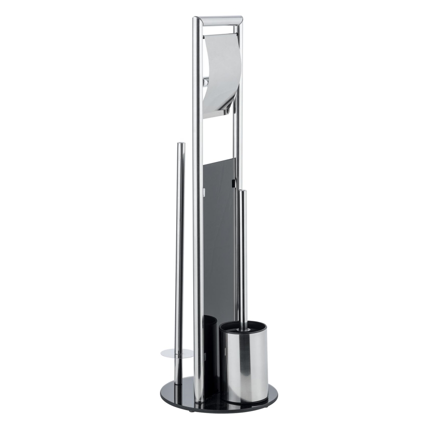 WENKO 24075800 - набір для WC RAVINA 20x707 cm нержавіюча сталь/сріблястий/чорний