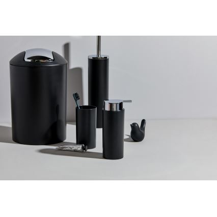 WENKO 24078800 - Комплект CALVO 6,5x13 cm чорний/глянцевий хром