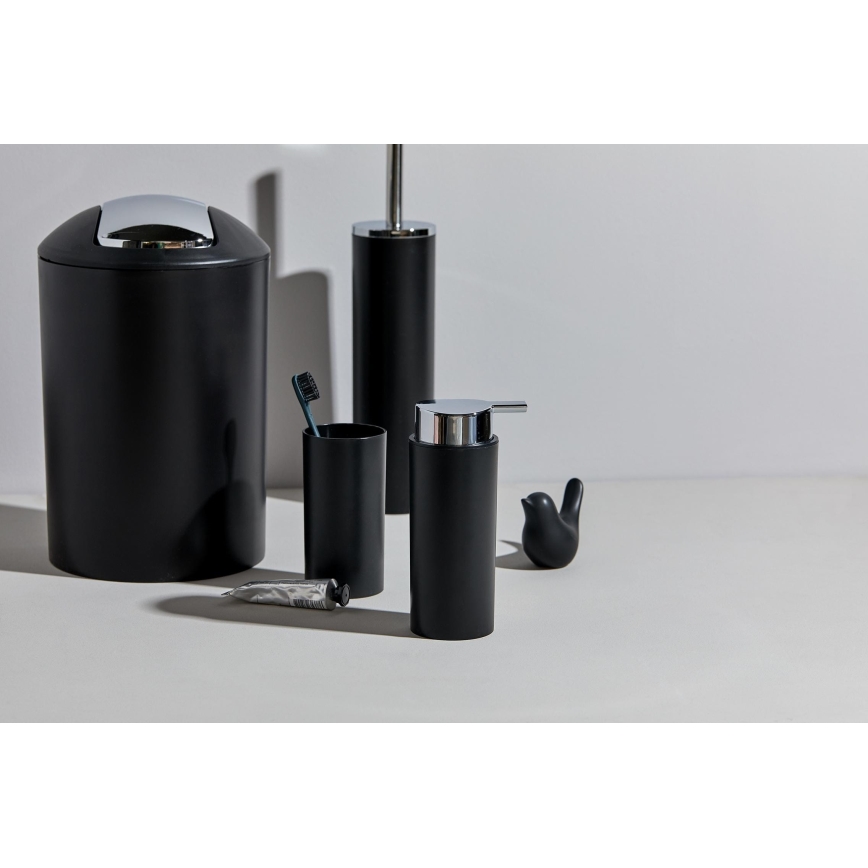 WENKO 24078800 - Комплект CALVO 6,5x13 cm чорний/глянцевий хром
