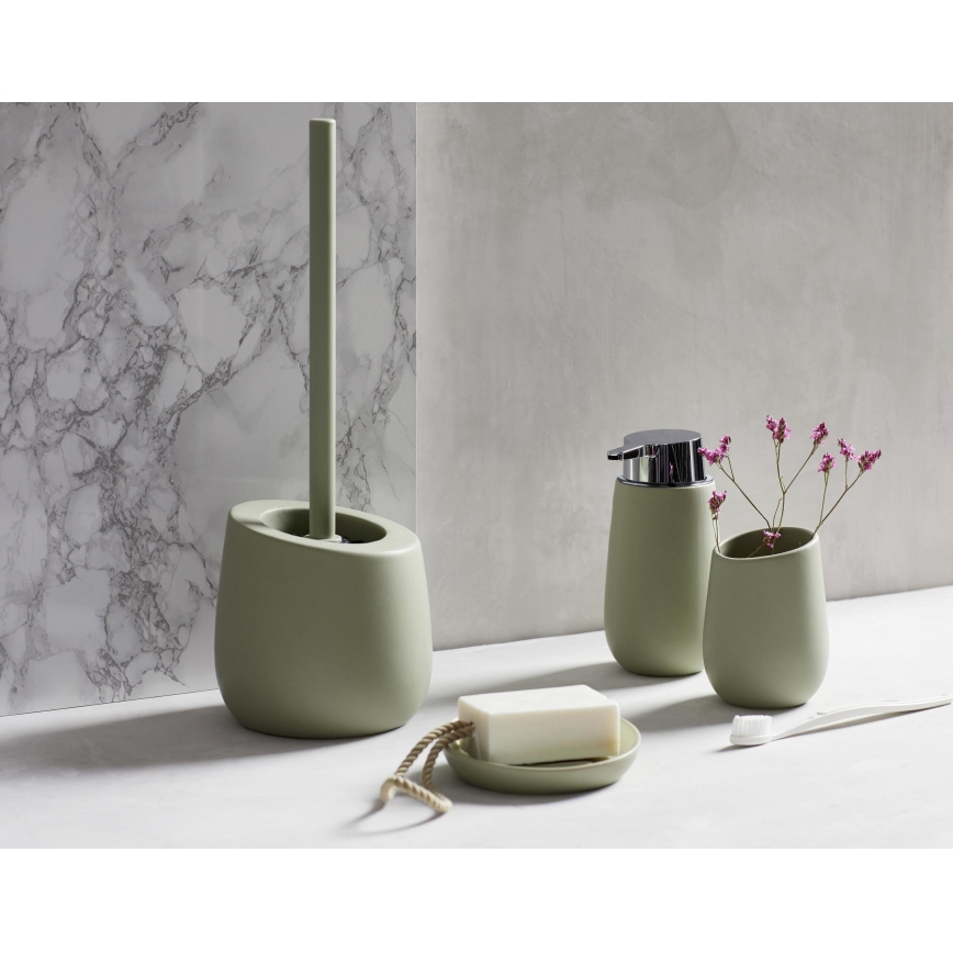 WENKO 24120100 - Щітка для унітазу BADI 13,5x38 см, зелена