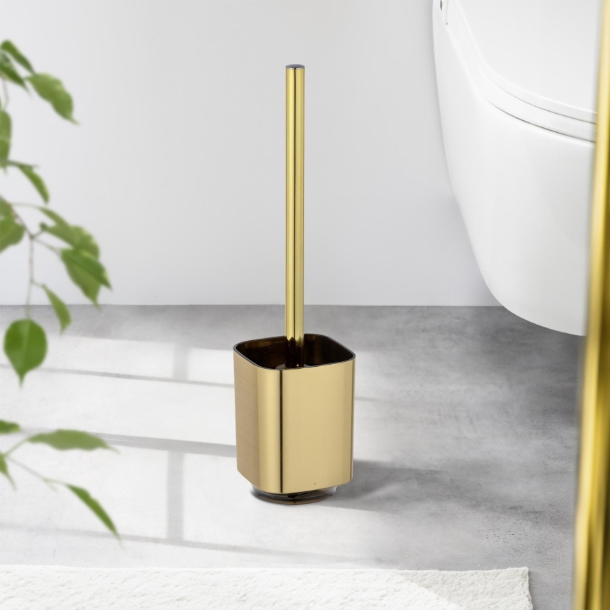 WENKO 24162100 - Щетка для унитаза AURON 9x38,5 см, золотая