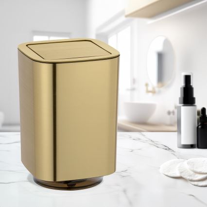 WENKO 24163100 - Ведро для мусора AURON 17x25,5 см золотое