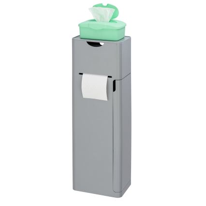 WENKO 24213100 - щётка для унитаза IMON 20x58,5 см, серая