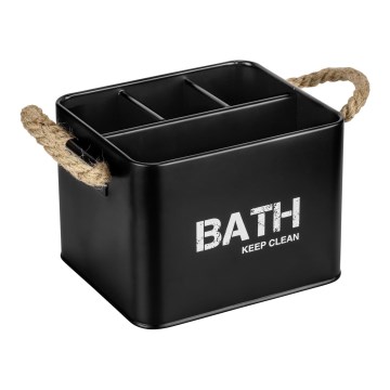 WENKO 24328100 - Коробка для хранения GARA 19x13 см черная