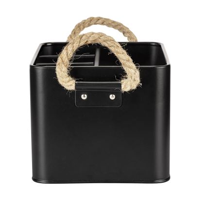 WENKO 24328100 - Коробка для зберігання GARA 19x13 см чорна