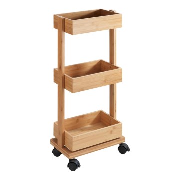 WENKO 24390100 - Стелаж TORTONA 18x71,5 cm коричневий/чорний